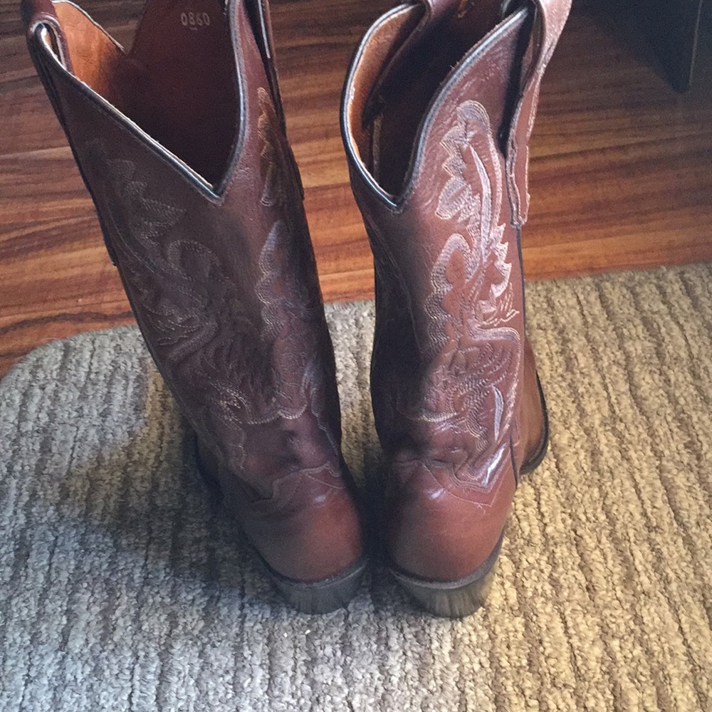 Dan Post size 71/2 brown leather New - Picture 4 of 7
